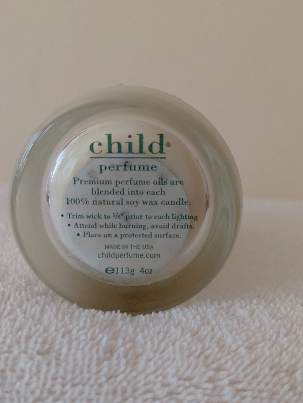 Child Perfumed Scented Candle — Green - Picture 3 of 4